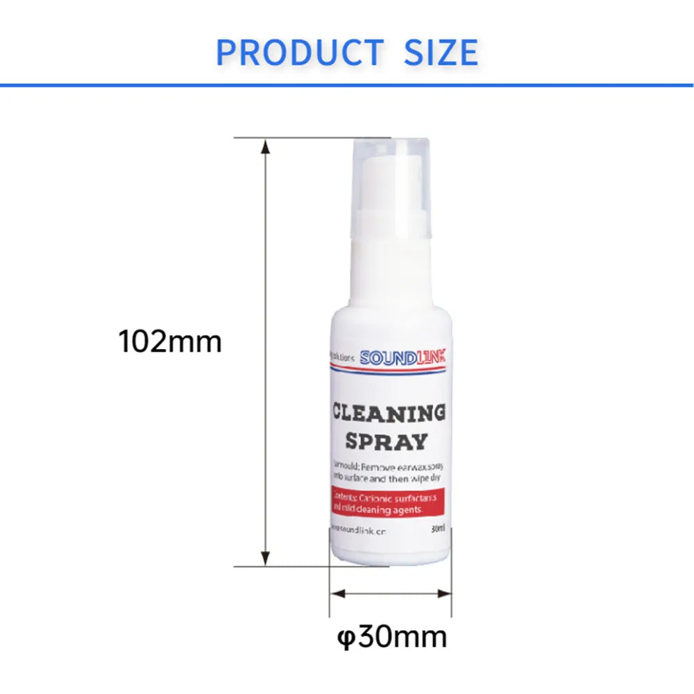 Nice-Fit Hearing Aid Cleaning Spray Earmold Cleaner 30Ml