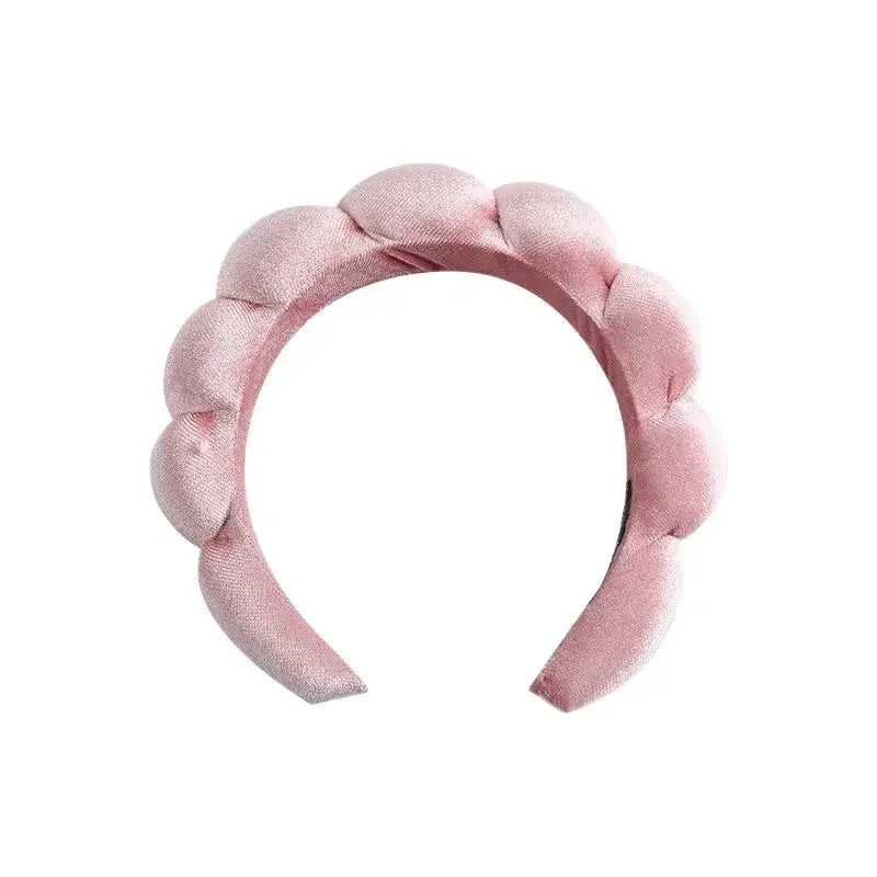 Velvet Hair Band High Skull Top Sponge Fried Dough Twists High Sense Hair Band Hair Accessories Solid Color Hair Band