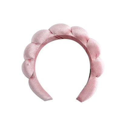 Velvet Hair Band High Skull Top Sponge Fried Dough Twists High Sense Hair Band Hair Accessories Solid Color Hair Band